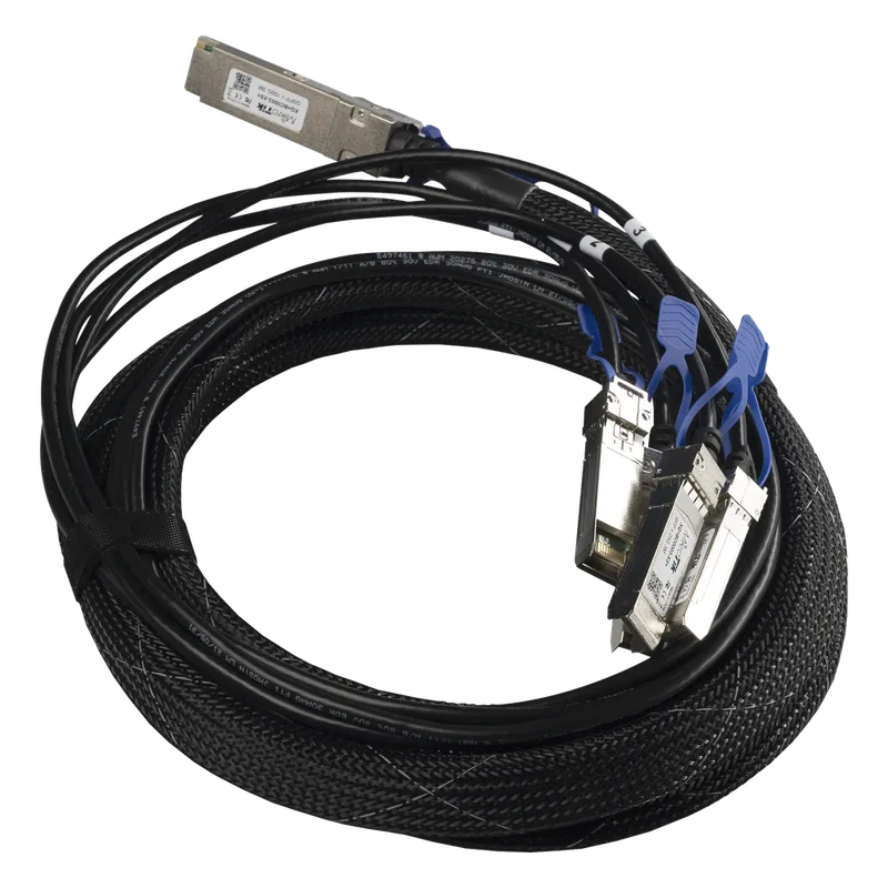 (XQ+BC0003-XS+) Cable de conexion 100G QSFP28 a 4 x 25G SFP28 o 40G QSFP+ a 10G SFP+, 3m MIKROTIK