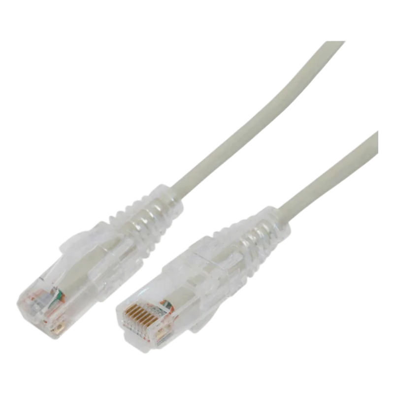 Cable de Parcheo Slim UTP Cat6A - 3 Metros (9.84 Pies) Gris, Diámetro Reducido (28 AWG) LINKEDPRO BY EPCOM LP-UT6A-300-GY28