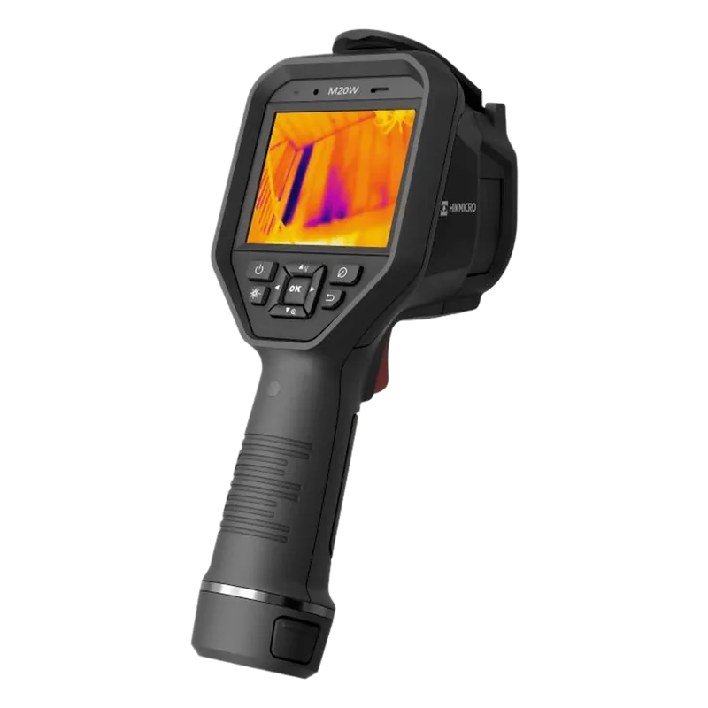 M20W - Cámara Termográfica Portátil Profesional / Rango de temperatura de -20 °C a 550 °C / Alta precisión ±2℃/±2% / Resolución IR 256 x 192 y Cámara Visual 8MP / Pantalla táctil LCD HIKMICRO HM-TP22-3AQF/W-M20W