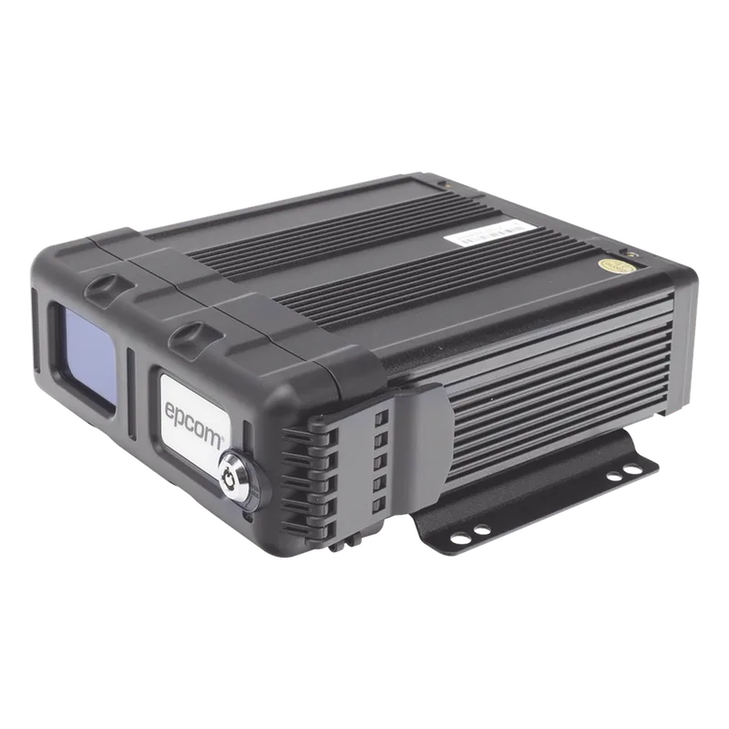 DVR Móvil / Multiplataforma / 4 Canales AHD 2 Megapixel / Almacenamiento en Memoria SD / H.265 / Chip IA Embebido / Soporta 4G / GPS EPCOM XMR401NAHD/SW