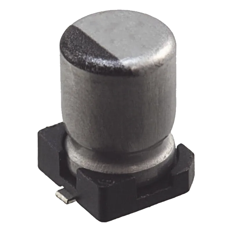 Capacitor Electrolítico de Aluminio tipo SMD de 10uF, 35V, 20%, 5 x 6.1 mm. 1189-2455-1-ND