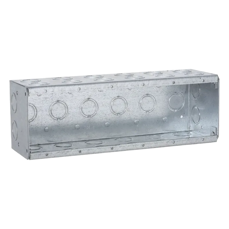 Caja Multigang de 6 Gangs/ Profundidad de 3-1/2 Pulgadas (8.89 cm)/ 34 Entradas de 1/2 - 3/4 Pulgadas (1.27 - 1.91 cm) RACO HUB-965