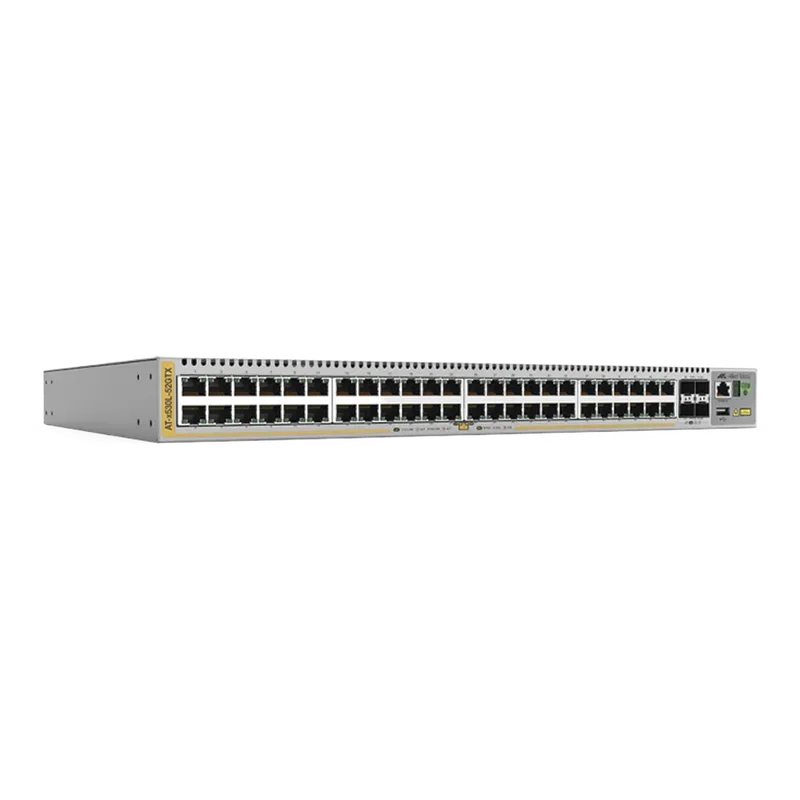 Switch L3 Stackable, 48x 10/100/1000-T, 4x SFP+, Fuente redundante integradas (TAA compliant version) ALLIED TELESIS AT-X530L-52GTX-90