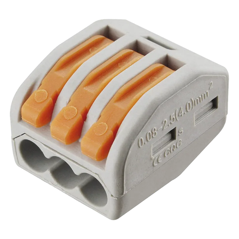 Conector Compacto para 1 Cable de Entrada 2 Cables de Salida / Cables Compatibles 12AWG-28AWG EPCOM POWERLINE CON-1004