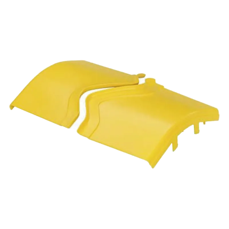 Tapa de Bajada Vertical Exterior de 45º, Para uso con Canaletas 12X4 FiberRunner™, Color Amarillo PANDUIT FROV45SC12LYL