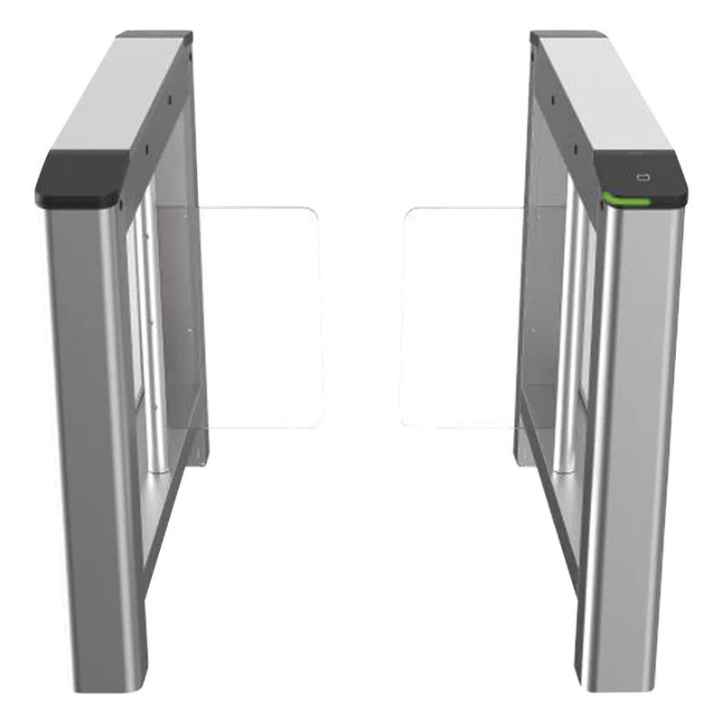 Kit de Torniquetes Swing IZQUIERDO y DERECHO / Bidireccional / Preparación para Instalar Terminal Facial con Montaje DS-KAB6ZU1 (No incluidos) / 3,000,000 MCBF / 4 Pares de IR / Carril de 90 cms HIKVISION DS-K3B220LX-LR/PG-DP90