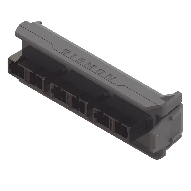 Placa Acopladora LightVerse, 3 Conectores Dúplex SC, Acepta hasta 6 Hilos de Fibra Monomodo o Multimodo (No Shuttered) SIEMON LVA06-SCB-BM-A