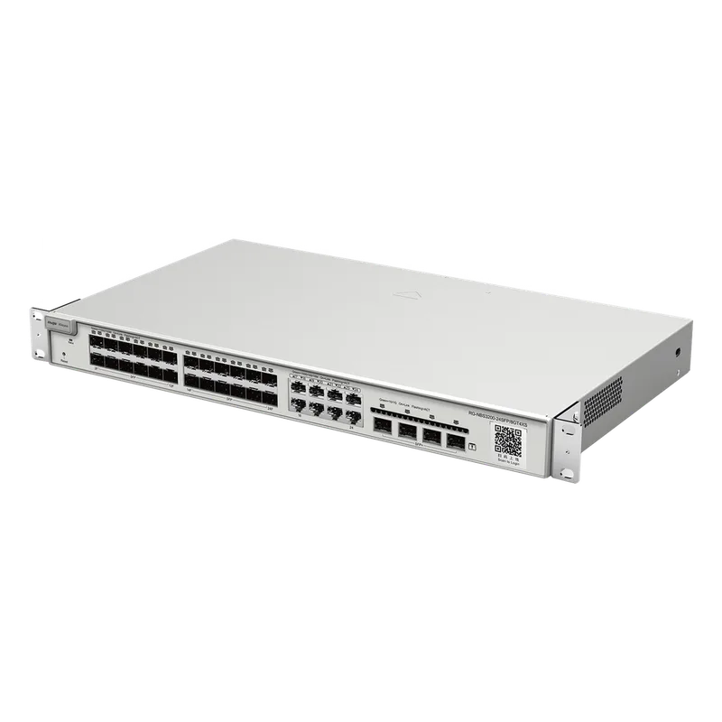 Switch administrable Capa 2+ Plus, 24 puertos SFP con 8 puertos Ethernet Gigabit y 4 SFP+ gestión en la nube RUIJIE RG-NBS3200-24SFP/8GT4XS
