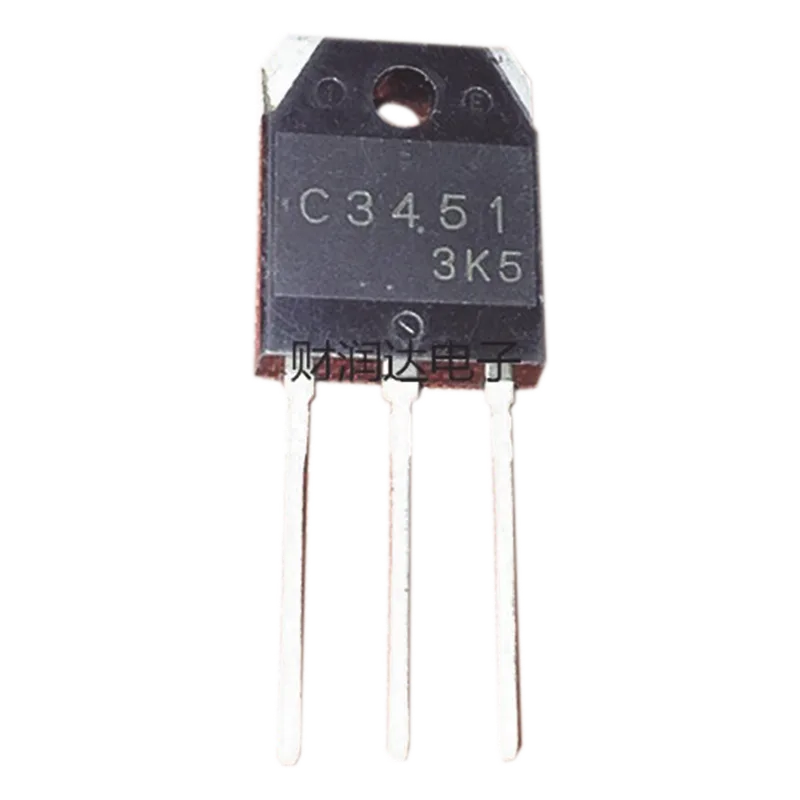 Transistor de Potencia en Silicio tipo NPN, 500 Vc-b, 15 A. 100 Watt, TO-3PA. 2SC-3451