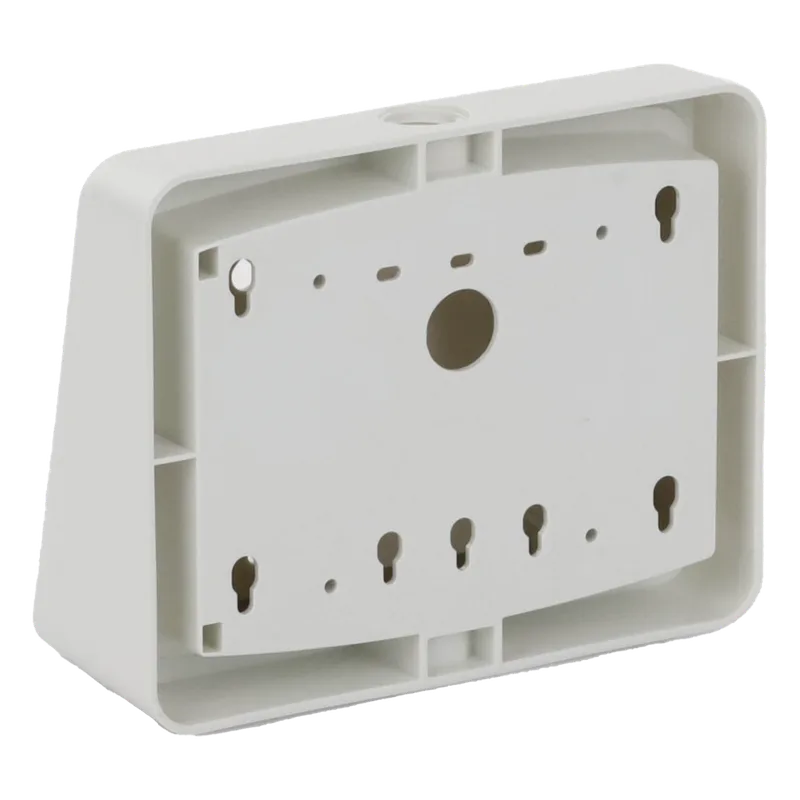 Kit de caja de montaje en superficie color blanco con cuña de visualización angulada de 15 grados para anunciador remoto FIRE-LITE ANNSB80KITW