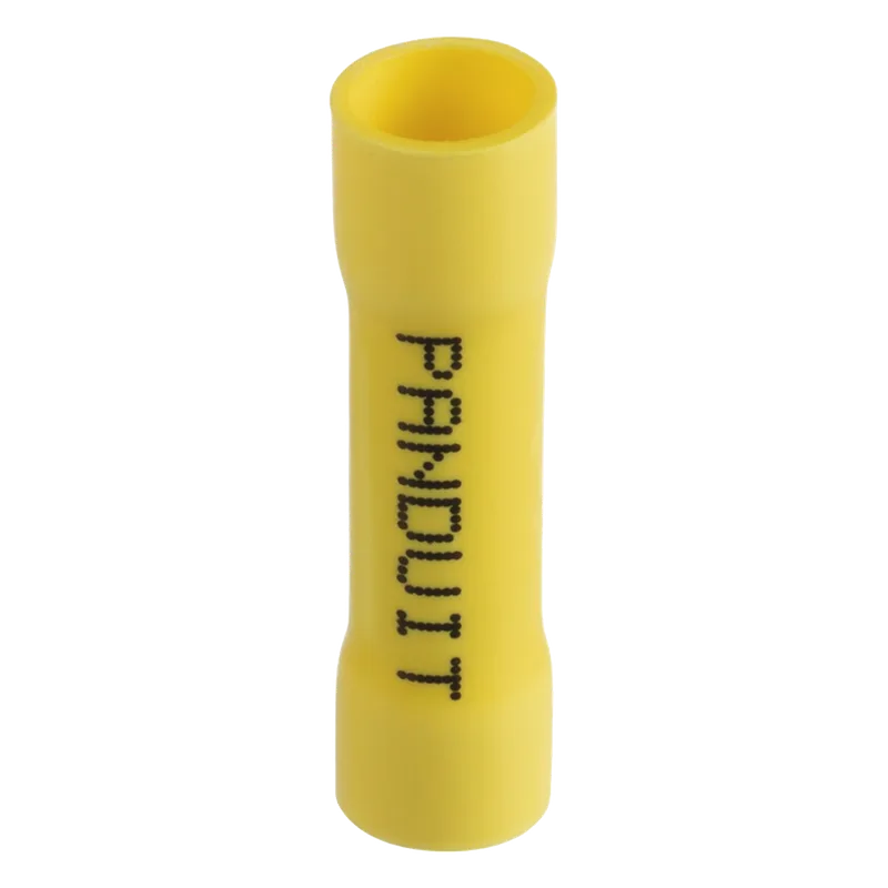 Conector de Empalme a Tope, Para Cables de 12 a 10 AWG, De Vinilo Aislado, Color Amarillo, Paquete de 25 Piezas PANDUIT ESV10BX-Q