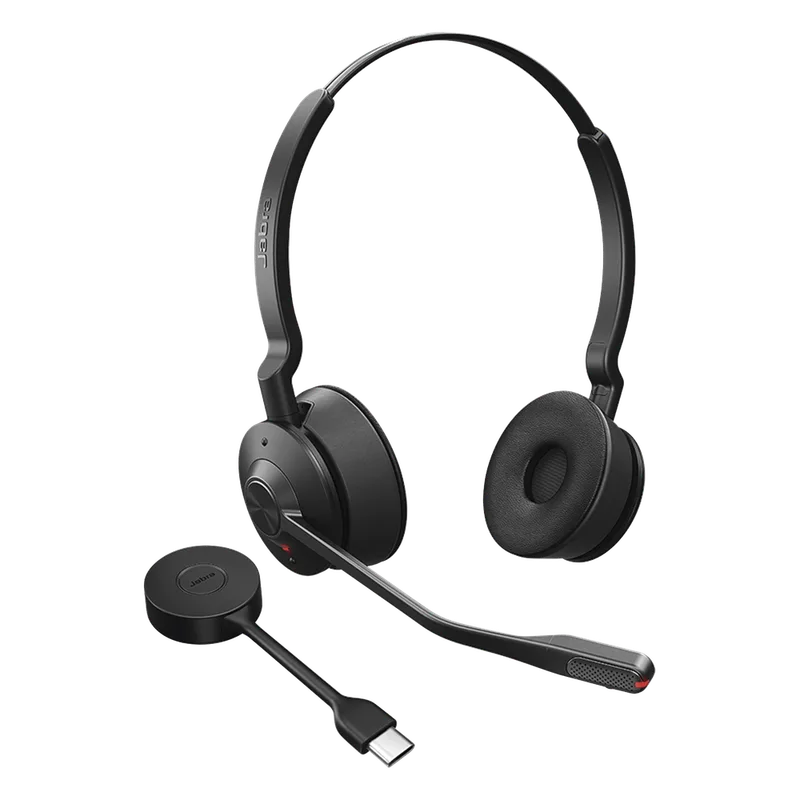 Diadema / Auricular Jabra Engage 55 Stereo / DECT USB-A / Cancelación Activa de Ruido / 150m Alcance (9559-450-125) ENGAGE55-MS-STEREO-A