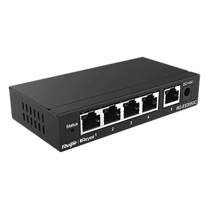 Switch Administrable con 5 puertos Gigabit, gestión gratuita desde la nube RUIJIE RG-ES205GC