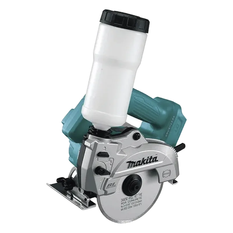 CORTADORA VIDRIO/MARMOL INALAMBRICA 5″ (125 MM.) 8,500 RPM, 2.6 KG. C/ ACC. SUMINISTRO DE AGUA MAKITA DCC501TX3