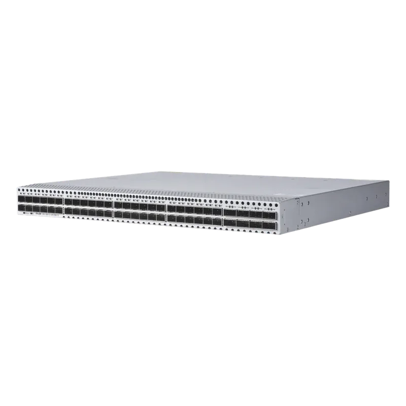 Switch Data Center 25G/100G / 48 Puertos SFP28 25G + 8 QSFP28 100G / 4.0 Tbps 2000 Mpps RDMA RoCEv2 / Capa 3 VXLAN EVPN Spine-Leaf BGP OSPF / M-LAG PFC ECN Lossless Ethernet / 1 RU Fuentes 1+1 Hot-Swap RUIJIE RG-S6510-48VS8CQ