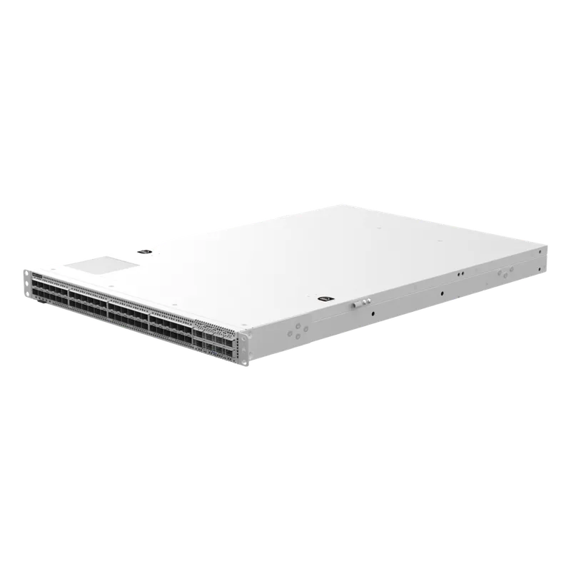 Switch Data Center 100GE / 48 Puertos DSFP 100GE + 8 QSFP-DD 400GE / 16.0 Tbps 5350 Mpps / RDMA RoCEv2 PFC ECN Lossless Ethernet / Capa 3 Spine-Leaf VXLAN EVPN / BGP OSPF MLAG / 1 RU Fuentes 1+1 Hot-Swap RUIJIE RG-S6580-48CQ8QC