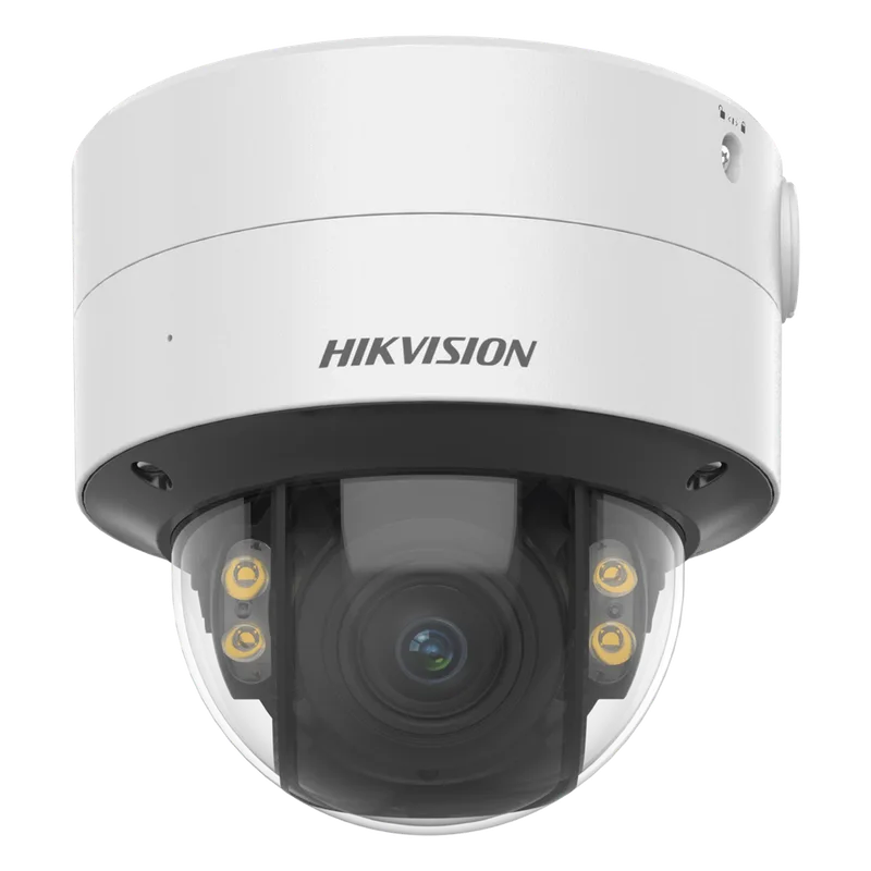 Domo IP 4 Megapixel / Imagen a Color 24/7 / Lente 2.8 - 12 mm / Luz Blanca 40 mts / WDR 130 dB / Exterior IP67 / IK10 / Captura Facial / Videoanaliticos / AcuSense HIKVISION DS-2CD3747G2T-LZSU(C)