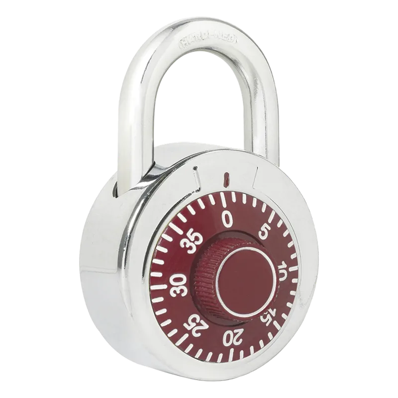 Candado de Combinación / Medida 50 mm/ Nivel de Seguridad 3 / Combinación de Disco / Color Rojo. LOCK SYS-L26-S50-RJB