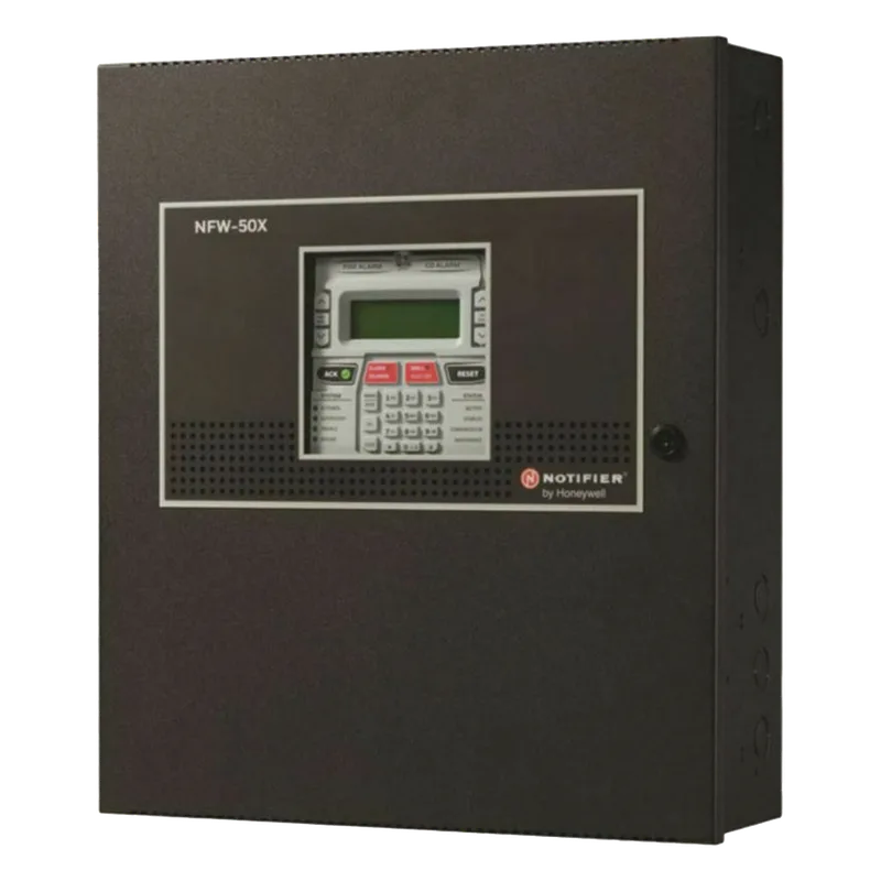 Panel direccionable de detección de incendio serie FireWarden con comunicador IP y POTS preinstalado, hasta 50 dispositivos NOTIFIER NFW-50X
