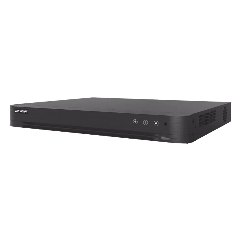DVR 32 Canales TurboHD + 2 Canales IP / 2 Megapixel (1080p) Lite / Acusense (Evita Falsas Alarmas) / Audio por Coaxitron / H.265+ / Salida de Video en Full HD HIKVISION DS-7232HGHI-M2