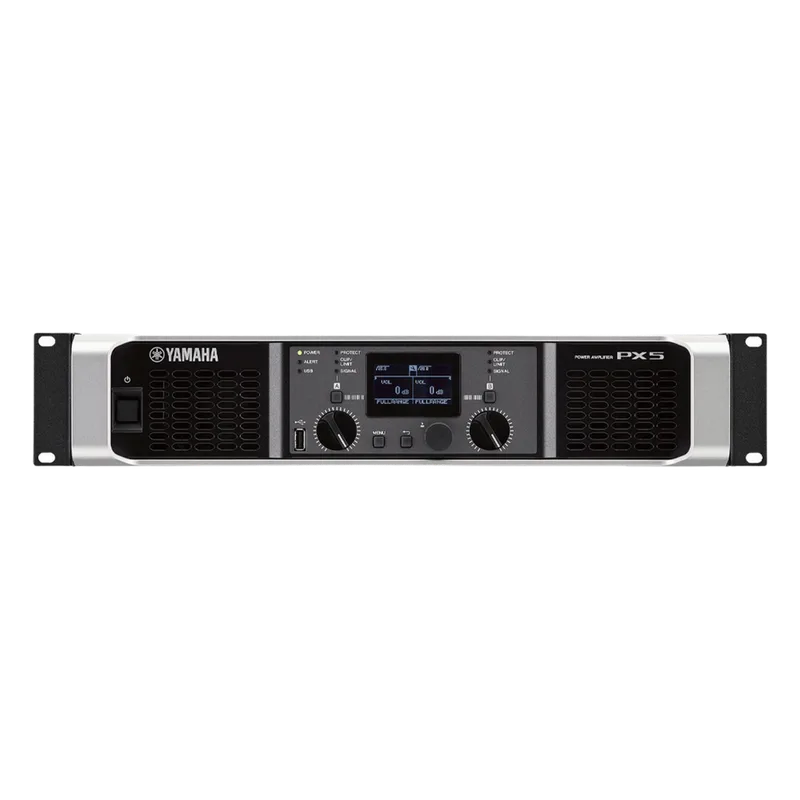 Amplificador de audio Clase D | 500 W x 2 a 8&Omega; | 800 W x 2 a 4&Omega;. | Baja Impedancia | Procesamiento Inteligente YAMAHA PX5