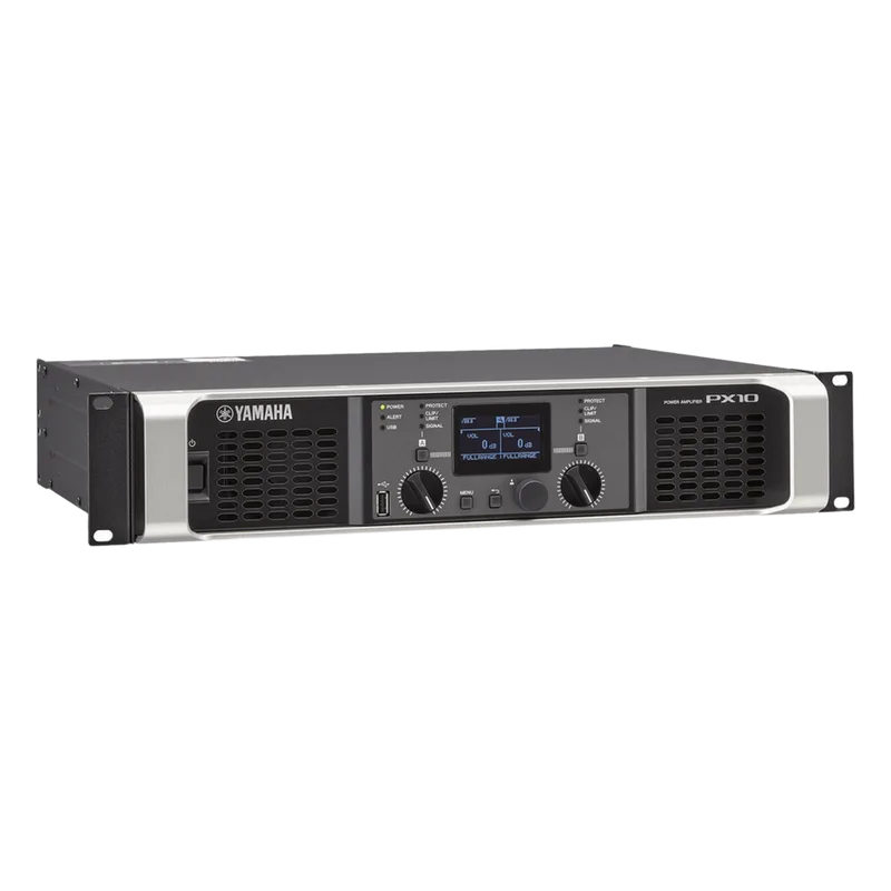 Amplificador de audio Clase D | 1000 W x 2 a 8&Omega; | 1200 W x 2 a 4&Omega;. | Baja Impedancia | Procesamiento Inteligente YAMAHA PX10