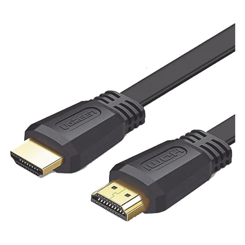 Cable HDMI 2.0 Plano de 3 Metros (9.84 Pies) / 4K@60Hz / HDR / 3D / HEC (Canal Ethernet HDMI) / ARC (Canal de Retorno de Audio) / Color Profundo de 48 Bits / Audio de 32 Canales / HDCP / Audio Dolby True HD 7.1 / 18 Gbps / EstaÑado y Triple Blindaje / An UGREEN 50820