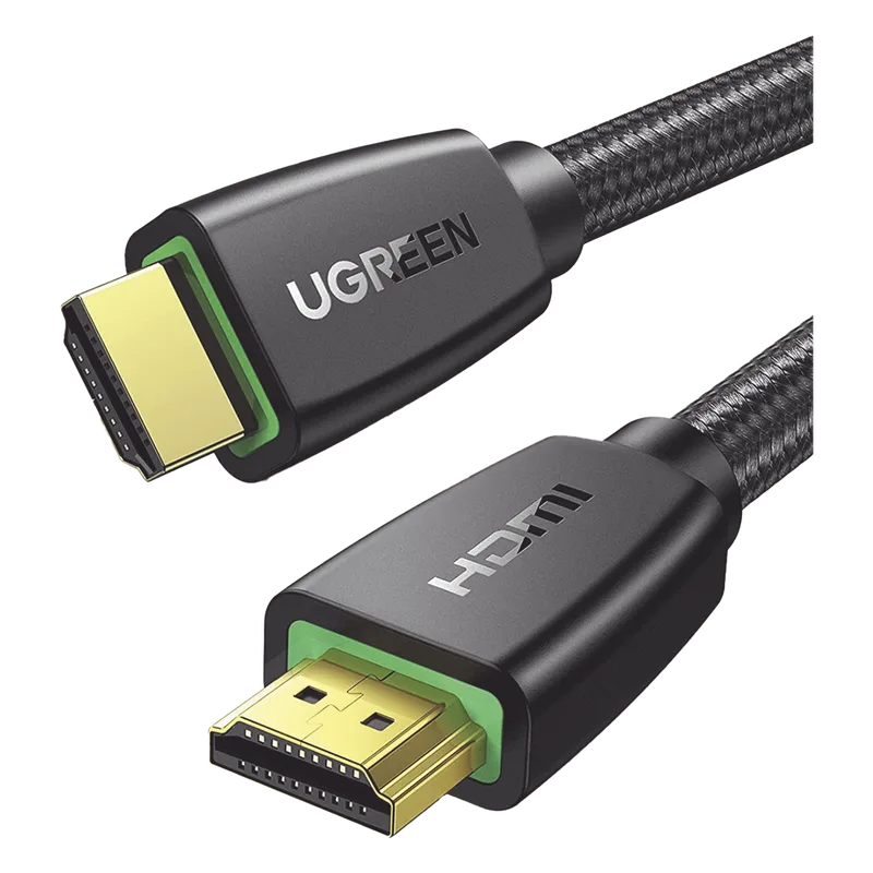 Cable HDMI 2.0 de Nylon Trenzado / 3 Metros (9.84 Pies) / 4K@60Hz / HDR / 3D / HEC (Canal Ethernet HDMI) / ARC (Canal de Retorno de Audio) / Color Profundo de 48 Bits / Audio de 32 Canales / HDCP 2.2 / Audio DTS: X / 18 Gbps / Blindaje de 4 Capas UGREEN 40411