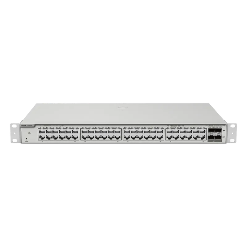 Switch Administrable Capa 2+ Plus, con 48 puertos Gigabit + 4 SFP+ para fibra 10Gb, gestión gratuita desde la nube RUIJIE RG-NBS3200-48GT4XS
