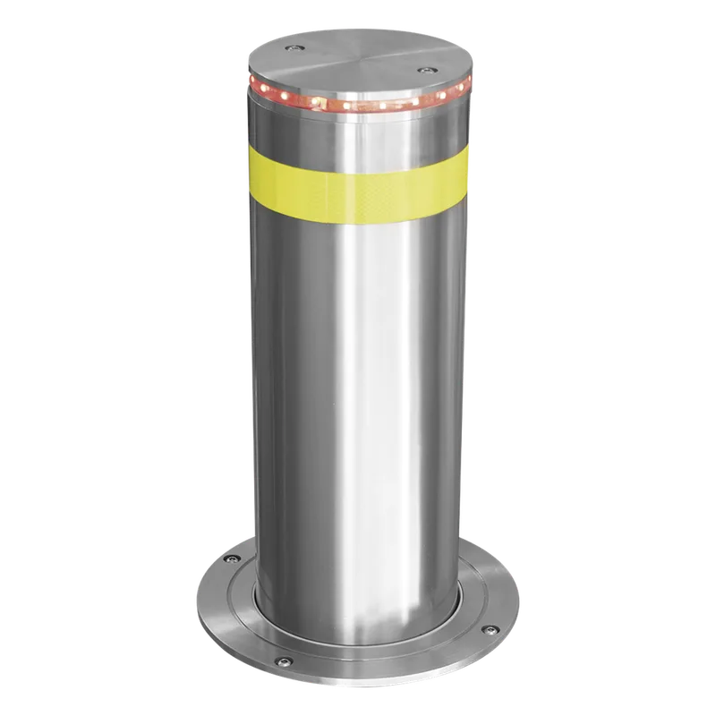 Bolardo Hidráulico Antiembestida 220 mm × 600 mm / Acero Inoxidable 304 / 200,000 J de Resistencia al Impacto / Bomba Hidráulica Integrada / Ciclo de 4 seg / 100 Ciclos por Hora ACCESSPRO XB-220-HBL