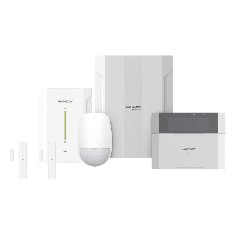 KIT Panel de Alarma HYBRID PRO / 1 Panel Híbrido / 1 Teclado LCD / 2 Contactos Magnéticos Inalámbricos / 1 PIR Inalámbrico HIKVISION DS-PHA64-LP/RF