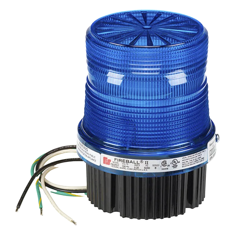 Luz Estroboscópica Fireball® / 120 VAC 50/60 Hz / Montaje Superficie o Tubo 1/2" NPT / Domo Ambar / Uso Industrial y Señalización Privada FEDERAL SIGNAL INDUSTRIAL FB2PST-120-B