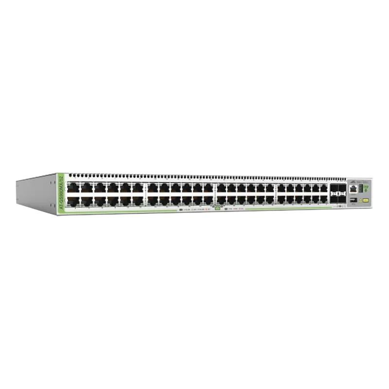 Switch Apilable L3 lite, 48 puertos 10/100/1000-T, 4 puertos SFP+ 10G ALLIED TELESIS AT-GS980MX/52-10