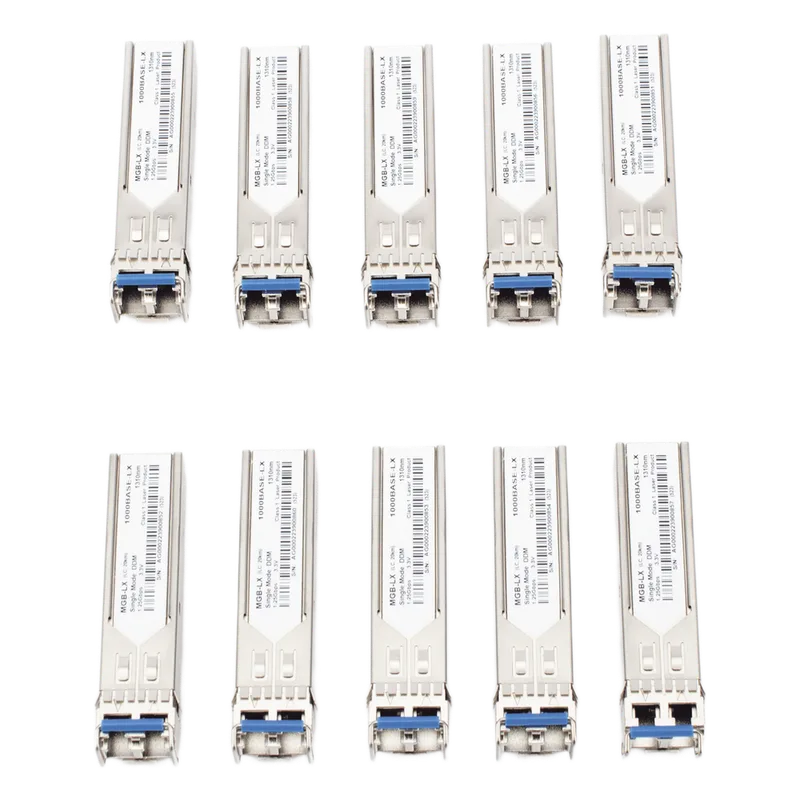 Paquete de 10 Piezas del Transceptor Industrial mini-Gbic SFP 1G LC TX:1310nm Para Fibra Mono Modo 20 Km PLANET MGB-TLX-10PCS