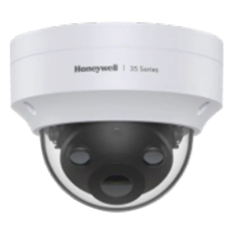 Cámara Mini Domo IP / 5 MP / Lente Fijo 2.8 mm / WDR 120 dB / IR 40 m / IP66 IP67 IK10 / PoE / NDAA HONEYWELL HC35W45R3
