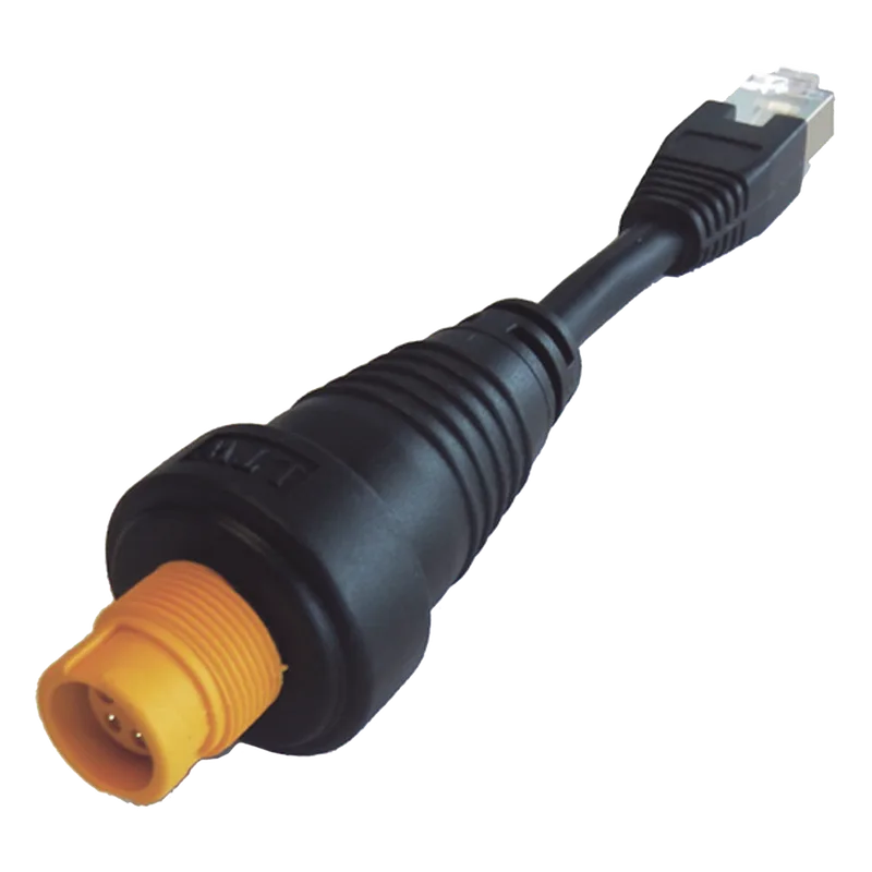 Adaptador Ethernet RJ45 / Conector Redondo Amarillo / Compatible con NSO evo2 y Zeus2 SIMRAD 000-11246-001