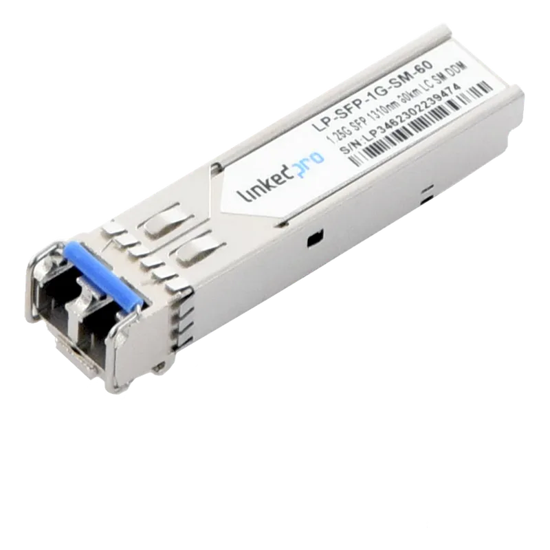 Transceptor Óptico SFP (Mini-Gbic) / Monomodo 1310 nm / 1.25 Gbps / 1000BASE-EX / Conectores LC/UPC Dúplex / DDM / Hasta 60 km LINKEDPRO BY EPCOM LP-SFP-1G-SM-60