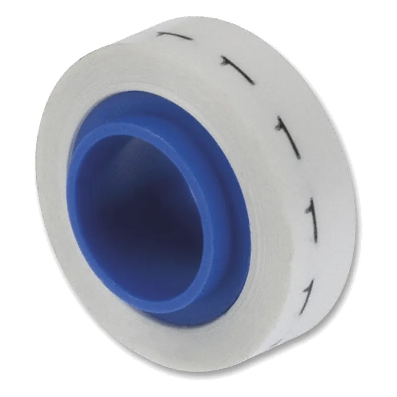 Rollo de Etiquetas Marcadoras, Pre-Impresos con el Número 1, de 2.4 Metros (7.87 Pies), Color Blanco PANDUIT PMDR-1