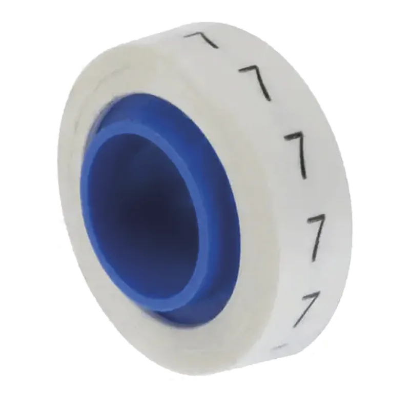 Rollo de Etiquetas Marcadoras, Pre-Impresos con el Número 7, de 2.4 Metros (7.87 Pies), Color Blanco PANDUIT PMDR-7