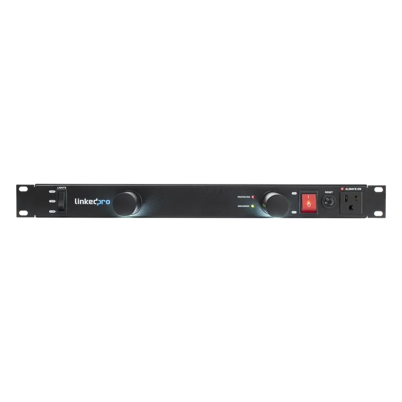 PDU para Distribución de Energía, Montaje en Rack, 11 salidas, Instalación Horizontal, de 19in, 1U, 15 Amp, 120 Vca, Con Indicador Led LINKEDPRO BY EPCOM LP-PDU-11LED