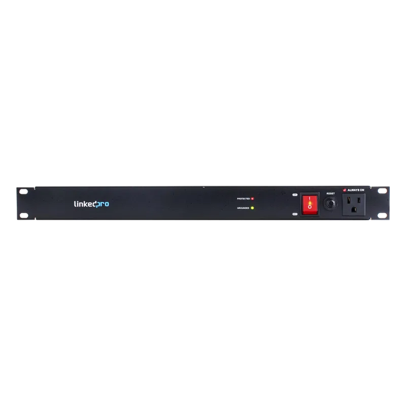 PDU para Distribución de Energía, Montaje en Rack, 11 salidas, Instalación Horizontal, de 19in, 1U, 15 Amp, 120 Vca LINKEDPRO BY EPCOM LP-PDU-11