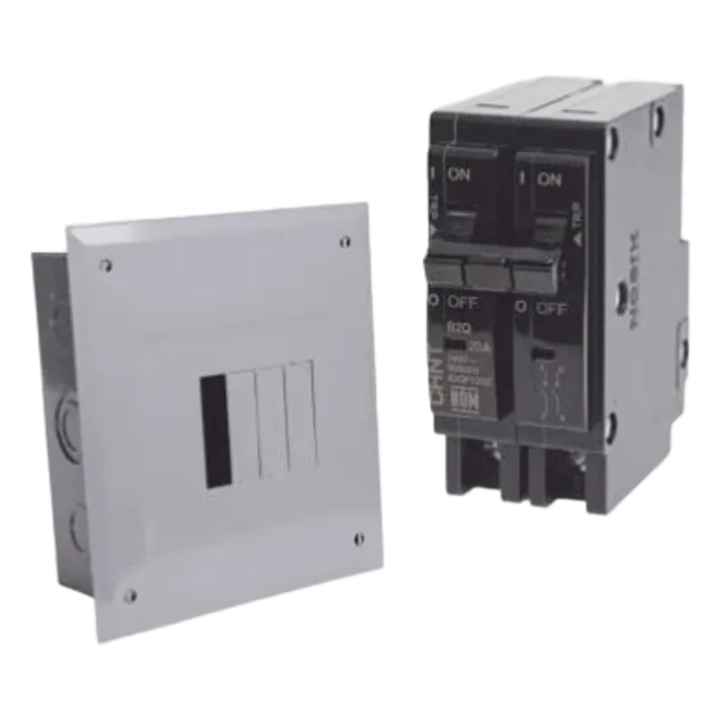 Kit Centro de Carga 4P para sobreponer con 2 Interruptores Térmicos de 2 Polos, 30Amp 120/240Vca 10kA. CHINT KITC2Q430S