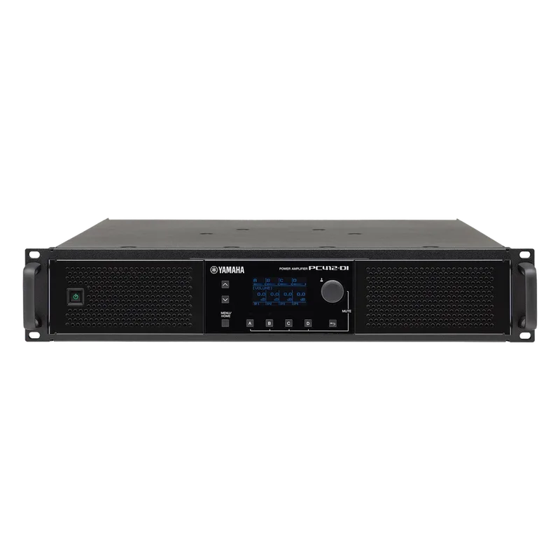 Amplificador de Audio de Alta Potencia | 4 x 1200w @ 8 ohms, 70/100V | DSP Integrado | Interfaz Dante YAMAHA PC412-DI
