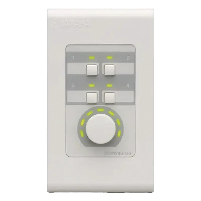 Panel de Control Digital | 1 Volumen | 4 Switches Configurables | Compatible con Procesadores Serie MA, PA, y MTX YAMAHA DCP1V4S
