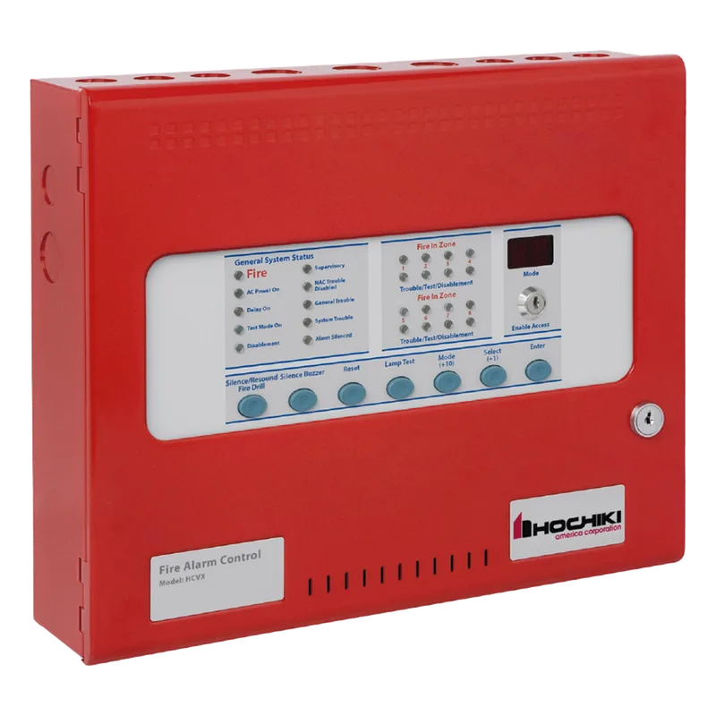 Panel Convencional De Detección De Incendio De 8 Zonas (0100-19360) Serie HCVX HOCHIKI HCVX-8R