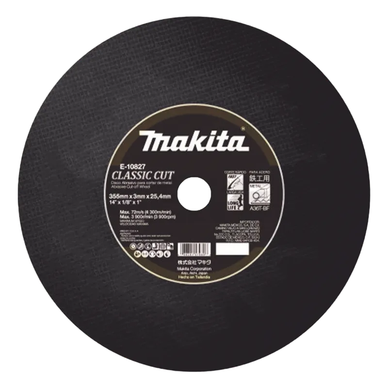 Disco de corte para metal de 14" MAKITA E10827