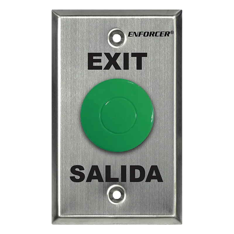 Botón Tipo Hongo / Color Verde / Relevador NO, NC, COM ENFORCER SECOLARM SD-7201GCPE1Q