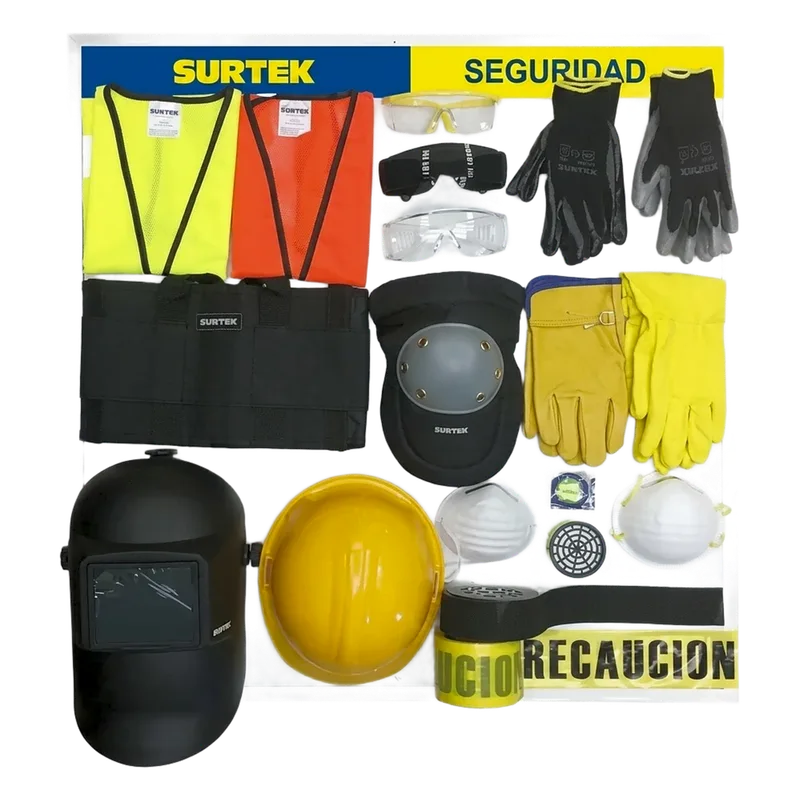 Tabla Exhibidora de Equipo de Seguridad. SURTEK TSEGU1