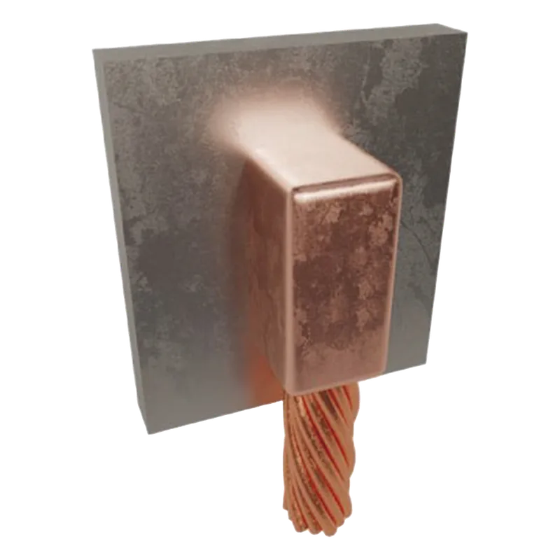 Molde para Soldadura Exotérmica para Cable 4/0 AWG a Superficie de Acero en Vertical a 90° TOTAL GROUND TGM-CAPV-4/0