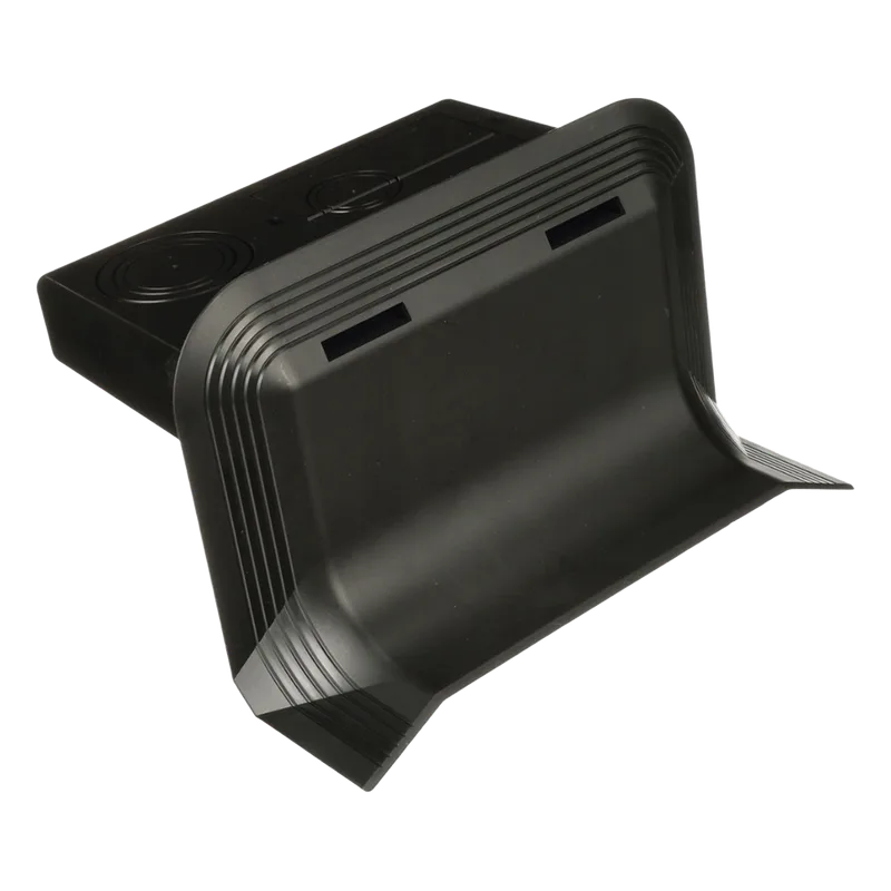 Accesorio de Conexión a Pared, Para Uso con Canaleta de Piso AFR4BCBL6, Material PVC Rígido, Color Negro PANDUIT AFR4WTRBL